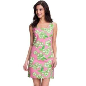 Lilly Pulitzer Nina Pink & Green Sheath Mini Dress